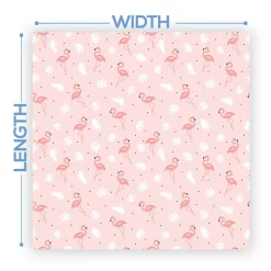 Premium Vinyl Dance Floor Wrap Custom Size - Girls Birthday A Flamingo Fest