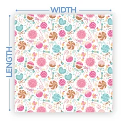 Premium Vinyl Dance Floor Wrap Custom Size - Girls Birthday Sweet Tooth