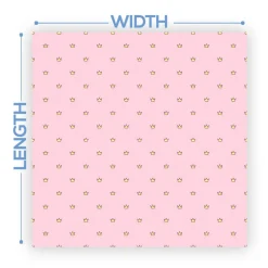 Premium Vinyl Dance Floor Wrap Custom Size - Girls Birthday Tiny Princess