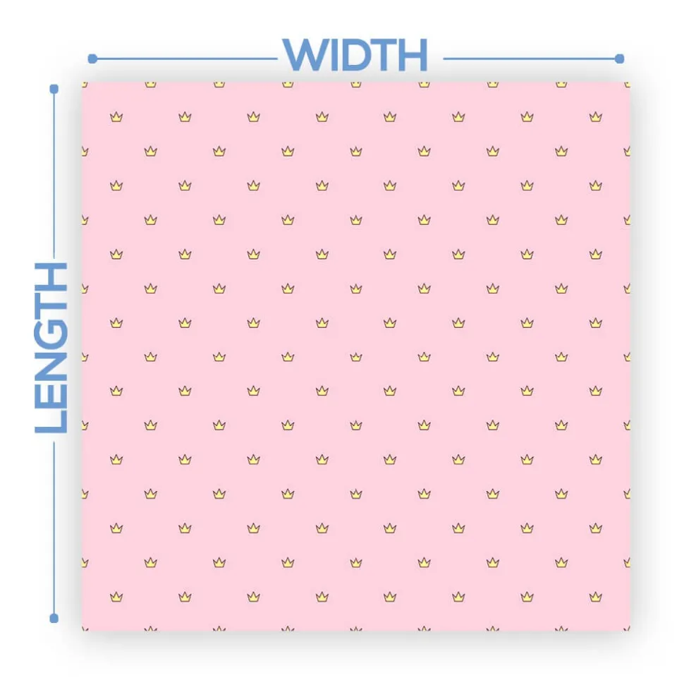 Premium Vinyl Dance Floor Wrap Custom Size - Girls Birthday Tiny Princess