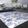 Premium Vinyl Dance Floor Wrap Custom Size - Classical Blue Flutter