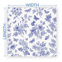 Premium Vinyl Dance Floor Wrap Custom Size - Classical Blue Flutter