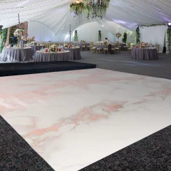 Premium Vinyl Dance Floor Wrap Custom Size - Romance Glitter Glam