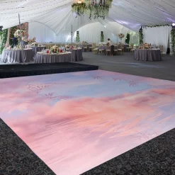 Premium Vinyl Dance Floor Wrap Custom Size - Eclectic Rose Serenity