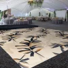 Premium Vinyl Dance Floor Wrap Custom Size - Boho Linda Leafs