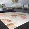 Premium Vinyl Dance Floor Wrap Custom Size - Boho Pink Flora