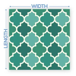 Premium Vinyl Dance Floor Wrap Custom Size - Eclectic Evergreen