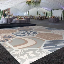 Premium Vinyl Dance Floor Wrap Custom Size - Eclectic Mosaic Muse