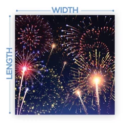 Premium Vinyl Dance Floor Wrap Custom Size - New Year's Day Like A Firework