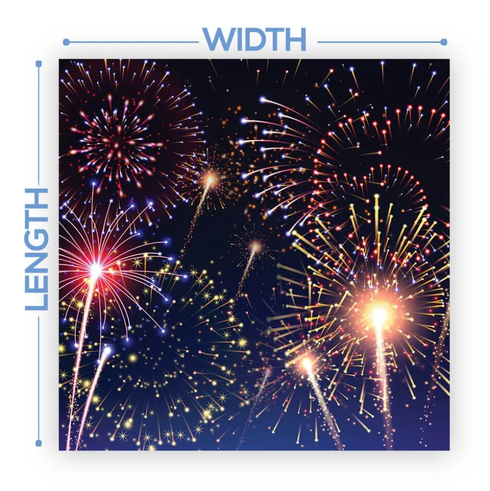 Premium Vinyl Dance Floor Wrap Custom Size - New Year's Day Like A Firework