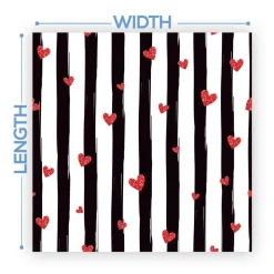 Premium Vinyl Dance Floor Wrap Custom Size - Valentines Day Let It Sparkle