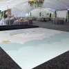 Premium Vinyl Dance Floor Wrap Custom Size - Children's Birthday Over The Moon