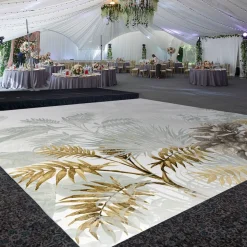 Premium Vinyl Dance Floor Wrap Custom Size - Tropical Twilight