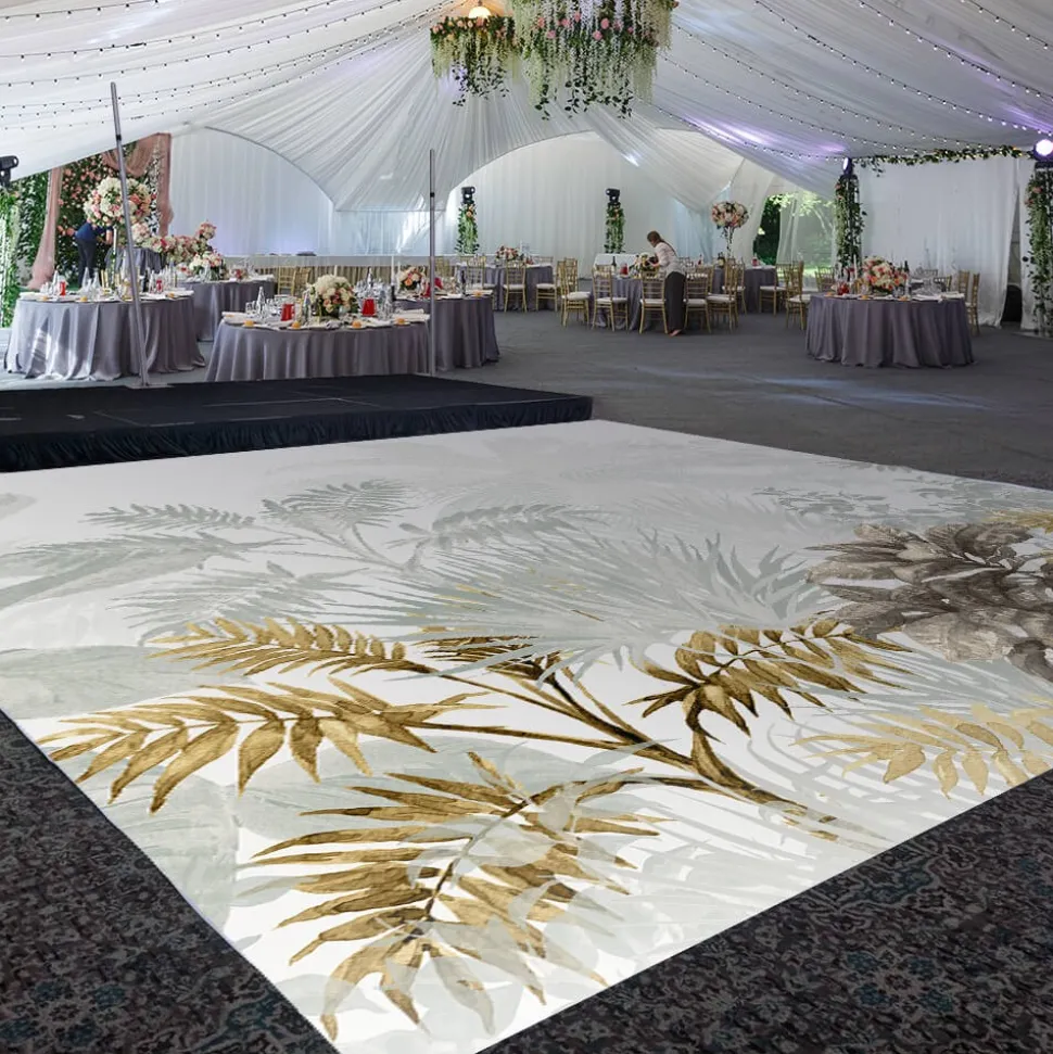 Premium Vinyl Dance Floor Wrap Custom Size - Tropical Twilight