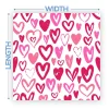 Premium Vinyl Dance Floor Wrap Custom Size - Valentines Day Rosa