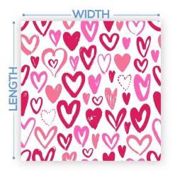 Premium Vinyl Dance Floor Wrap Custom Size - Valentines Day Rosa