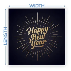 Premium Vinyl Dance Floor Wrap Custom Size - New Year's Day Make A Statement