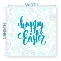 Premium Vinyl Dance Floor Wrap Custom Size - Easter Day Blue Easter