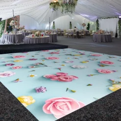 Premium Vinyl Dance Floor Wrap Custom Size - Easter Day Let It Bloom