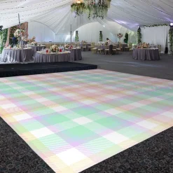 Premium Vinyl Dance Floor Wrap Custom Size - Easter Day Pastel Lines