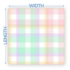 Premium Vinyl Dance Floor Wrap Custom Size - Easter Day Pastel Lines