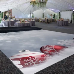 Premium Vinyl Dance Floor Wrap Custom Size - Christmas Day Orante Spirit