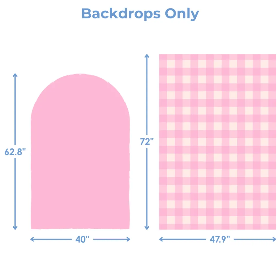 Pretty Pink Xmas Foam Core Backdrop Kit by PopScene™