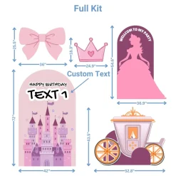 Princess Ball Foam Core Birthday Backdrop Kit by PopScene™