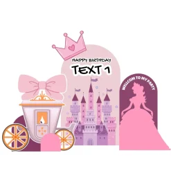 Princess Ball Foam Core Birthday Backdrop Kit by PopScene™