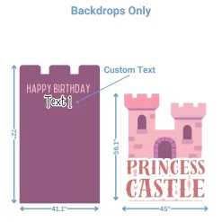 Princess Castle Foam Core Birthday Backdrop Kit by PopScene™