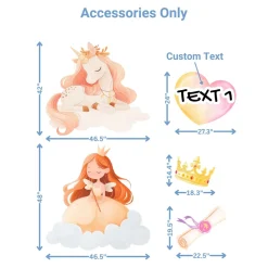 Princess 2 Foam 2 Core Birthday Backdrop Kit by PopScene™