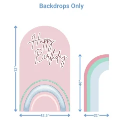 Princess 2 Foam 2 Core Birthday Backdrop Kit by PopScene™