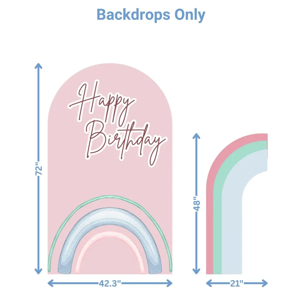 Princess 2 Foam 2 Core Birthday Backdrop Kit by PopScene™