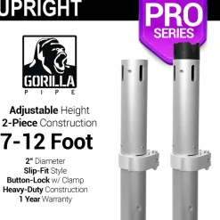 Pro Series - 7-12ft Telescoping 2" Upright