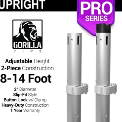 Pro Series - 8-14ft Telescoping 2" Upright