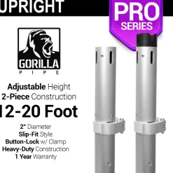 Pro Series - 12-20ft Telescoping 2" Upright