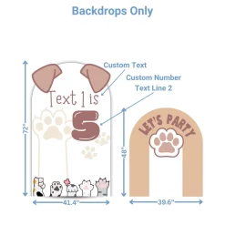 Puppy Love Foam Core Birthday Backdrop Kit by PopScene™