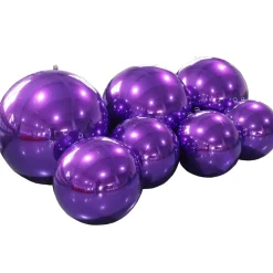 Purple Giant Inflatable Mirror Ball Sphere – Maxorb™ Reflective Ceiling Event Decor – Commercial Installation Sizes