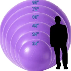 Purple Giant Inflatable Modern Ball Sphere – Maxorb™ Event Decor – Commercial Installation Sizes