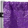 Purple Sequin Backdrop Curtain w/ 4" Rod Pocket by Eastern Mills - 10ft Long x 4.5ft Wide