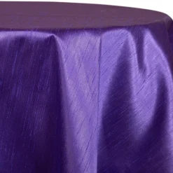 Purple - Shantung Satin “Capri” Tablecloth - Many Size Options