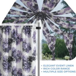 Purple Tivoli Curtain Panel w/ 4