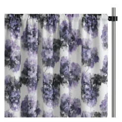Purple Tivoli Curtain Panel w/ 4