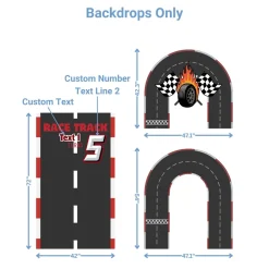 Race Track Foam Core Birthday Backdrop Kit by PopScene™