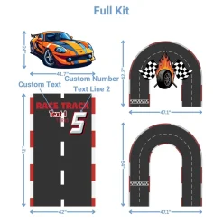 Race Track Foam Core Birthday Backdrop Kit by PopScene™