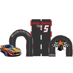 Race Track Foam Core Birthday Backdrop Kit by PopScene™