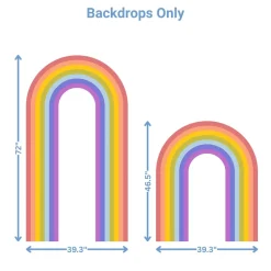 Rainbow Magic Foam Core Birthday Backdrop Kit by PopScene™