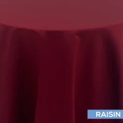 Raisin - Royal Slub Designer Tablecloth - Many Size Options