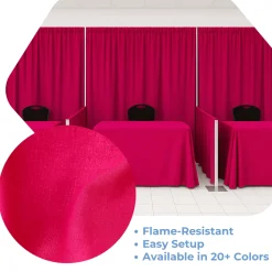 Raspberry - Banjo Cloth Drape Panel by Eastern Mills w/ Sewn Rod Pocket