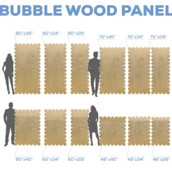 Rectangle Bubble Collapsing Chiara Wall Panel - Select Your Size!